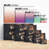 Dinner of Skeletons - High-Quality Canvas Print | Custom Photo Canvas Print, Also Custom Canvas Prints with Your Photos
